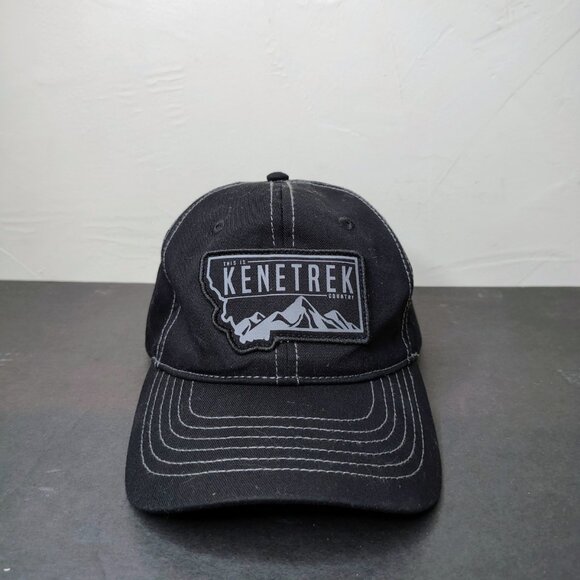 Kenetrek Boots Hat Cap Snap Back Black Hunting Montana Big Sky Logo One Size Men - Picture 1 of 10